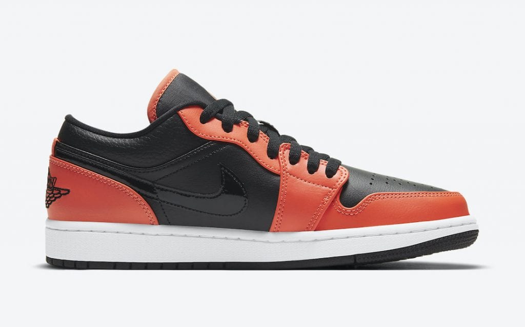 Nike Air Jordan 1 Low en blanco, naranja y negro | AW LAB