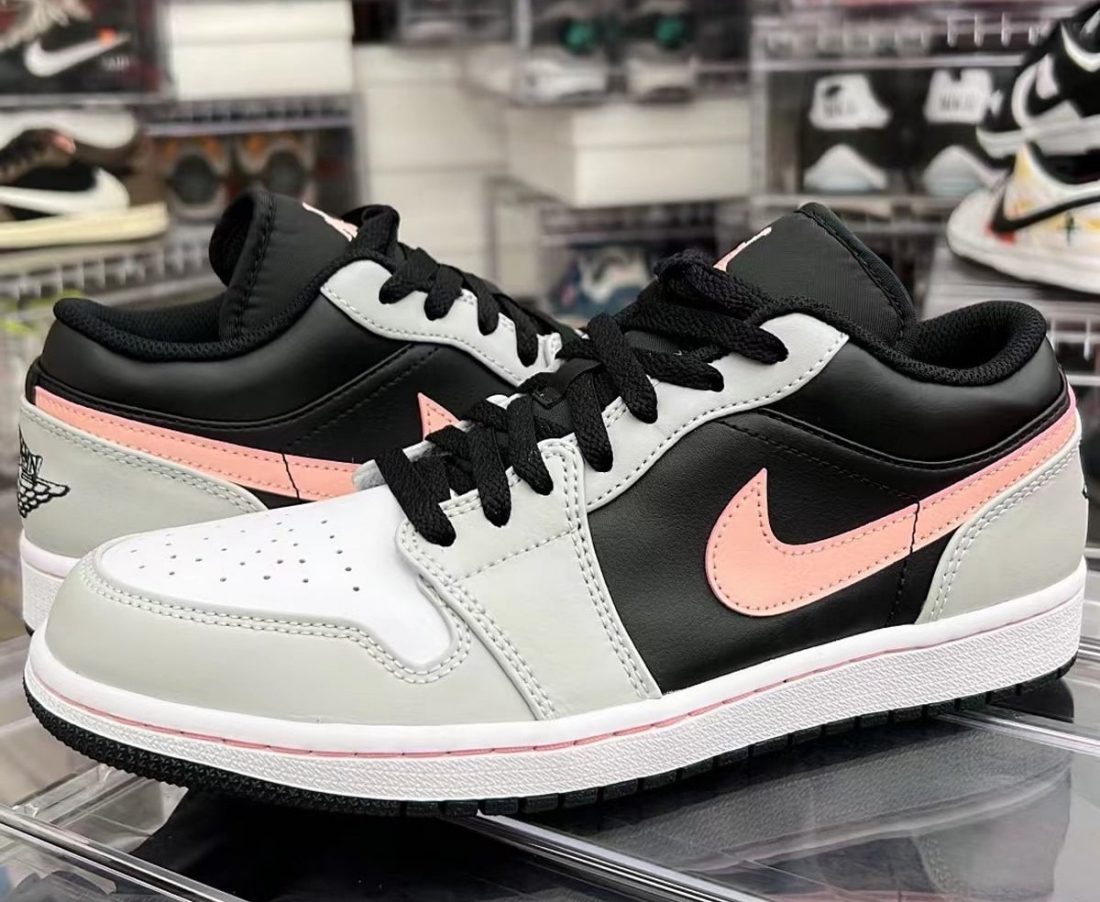 ᐉ Una nueva Air Jordan 1 Low en negro, gris y rosa - Zapas News